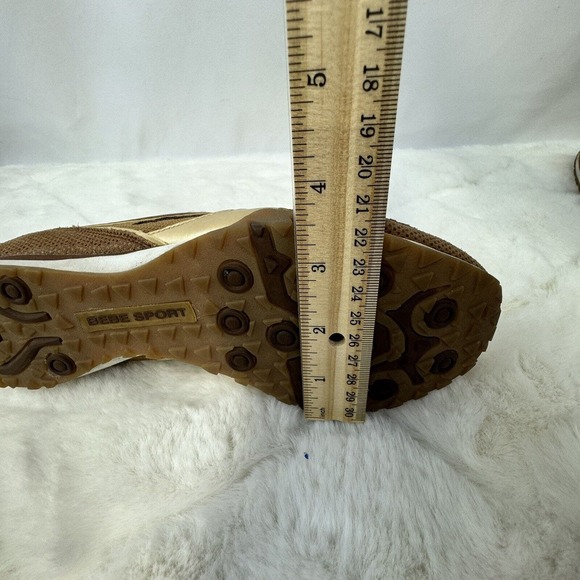 BEBE Sport Gym Women's Shoes Brown/Gold Size 8 - Picture 12 of 14
